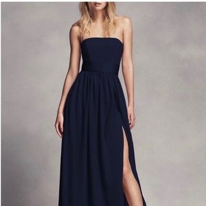 Vera wang midnight blue bridesmaid dress